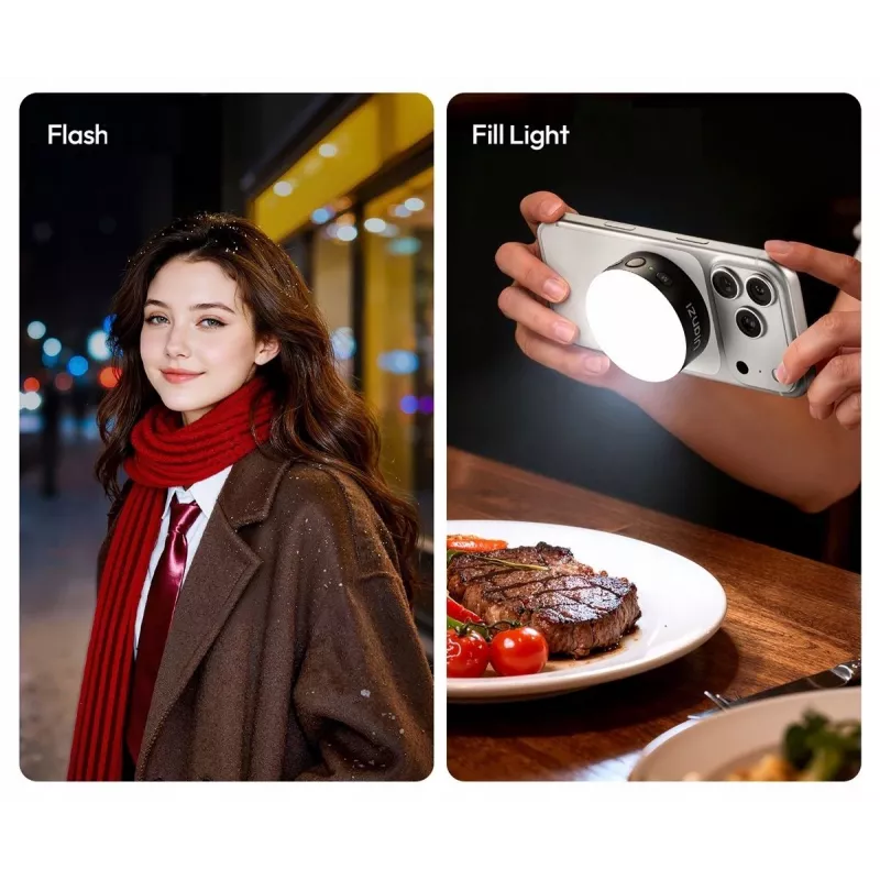 Ulanzi MFL01 magneettinen LED-salama älypuhelimelle 10W Bluetooth Magsafe