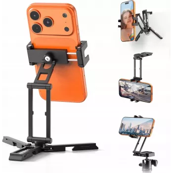 ULANZI SK29 Magic Arm puhelinteline Arca-Swiss pikakiinnityslevyllä, 1/4 tuuman kierre, kylmäkenkä, musta