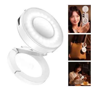 Ulanzi ML05 LED-täytevalo peilillä, MagSafe, 2500K-9000K, valkoinen
