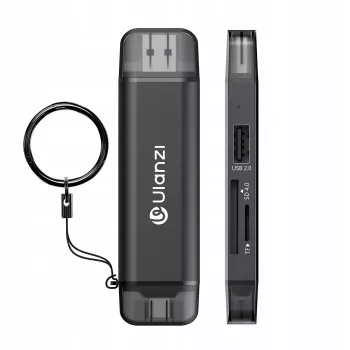 ULANZI CR3 3-in-1 SD/microSD/USB-kortinlukija USB-C- ja USB-A-liitännöillä