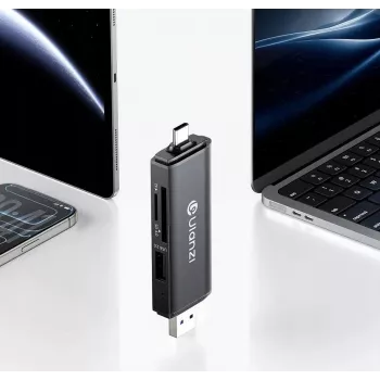 ULANZI CR3 3-in-1 SD/microSD/USB-kortinlukija USB-C- ja USB-A-liitännöillä