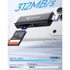 ULANZI CR3 3-in-1 SD/microSD/USB-kortinlukija USB-C- ja USB-A-liitännöillä
