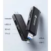 ULANZI CR3 3-in-1 SD/microSD/USB-kortinlukija USB-C- ja USB-A-liitännöillä