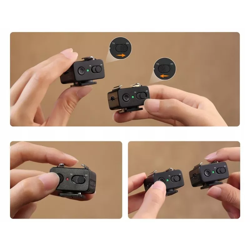 ULANZI LA10 2.4GHz langaton salamanlaukaisin TX/RX USB-C
