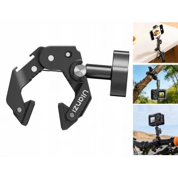 ULANZI EA03 Super Clamp -puristin 1/4 tuuman kierteellä ja kylmäkengällä Magic Armille