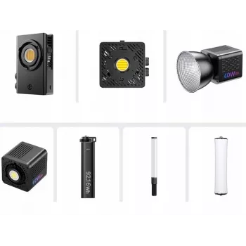 ULANZI RH-PD100W 100W USB-C-virtalähde CO1, EC65, 40W Pro RGB, 60WBG5, VL360, AL60, AL120