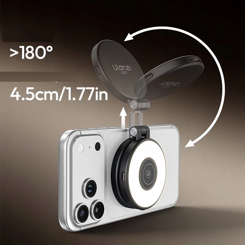 ULANZI LM21 LED-videovalo MagSafella, 2500K-9000K, 6W, valkoinen