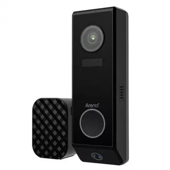 Arenti P10 ovikello 2K älykäs videokello langattomalla kellonsoittimella, IP65, PIR + AI-tunnistus, ladattava akku tai johdollinen, yhteensopiva Alexa/Google Assistant -palveluiden kanssa