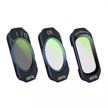 Telesin S5-FLT-44-TDJ CPL / VND / Black Mist 1/4 -suodatinsarja DJI Osmo Pocket 4/3:lle