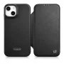 iCarer CE Premium Leather Folio Case iPhone 14 Plus, magneettisuljin, MagSafe, musta (WMI14220715-BK)