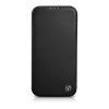 iCarer CE Premium Leather Folio Case iPhone 14 Plus, magneettisuljin, MagSafe, musta (WMI14220715-BK)