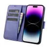 iCarer Wallet Case 2in1 iPhone 14 Pro, nahka-folio RFID-estolla, vaaleanvioletti (WMI14220726-LP)