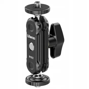 ULANZI R102 Magic Arm 9cm kaksois 1/4 tuuman kierteellä mini-nivelvarsi kamera rig -kuvaukseen