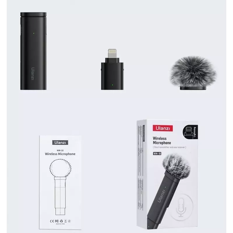ULANZI WM-10-I Lightning langaton lavalier-mikrofoni