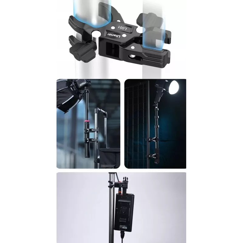Ulanzi LC01 kaksoiskuulapää Magic Arm -sarja 2x Super Clamp