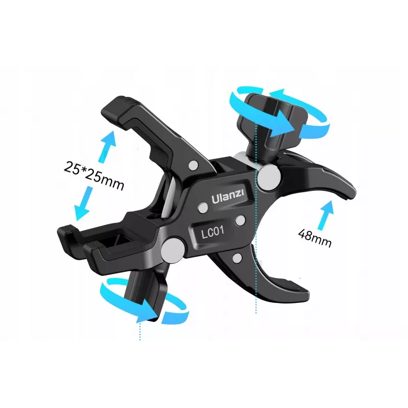 Ulanzi LC01 kaksoiskuulapää Magic Arm -sarja 2x Super Clamp
