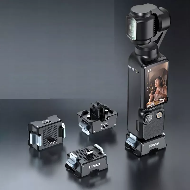 Ulanzi PK-10 sovitin DJI Osmo Pocket 3:lle – 1/4 tuuman Arca-Swiss GoPro-teline