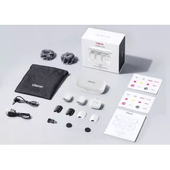 Ulanzi A30 Tiny langaton audiolähetyspaketti – USB-C, valkoinen