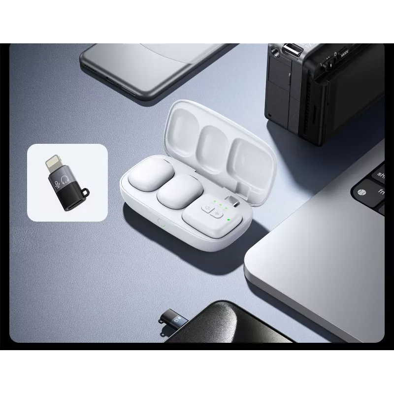 Ulanzi A30 Tiny langaton audiolähetyspaketti – USB-C, valkoinen