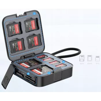 Ulanzi CRC10 muistikorttikotelo 13 paikkaa + 3-in-1 kortinlukija 10 Gbps CFexpress Type A SD microSD