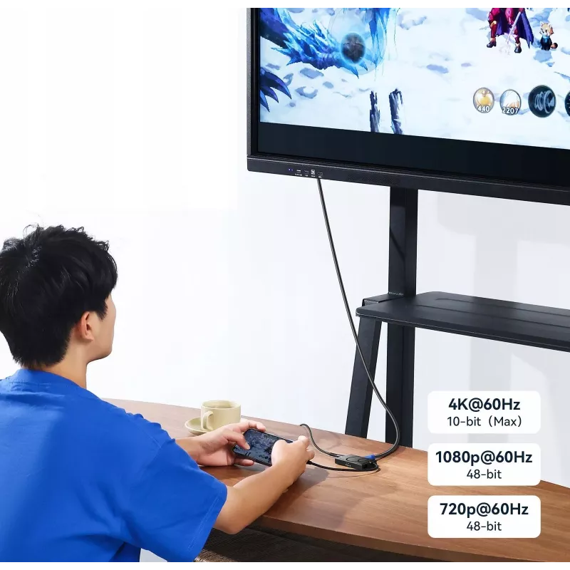 ULANZI H1 4-in-1 USB-C-keskitin HDMI 4K:lla ja 3x USB-C PD 3.0 10Gbps