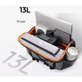 ULANZI SU02 Sling crossbody-kameralaukku peilittömälle kameralle, droonille, action-kameralle – musta