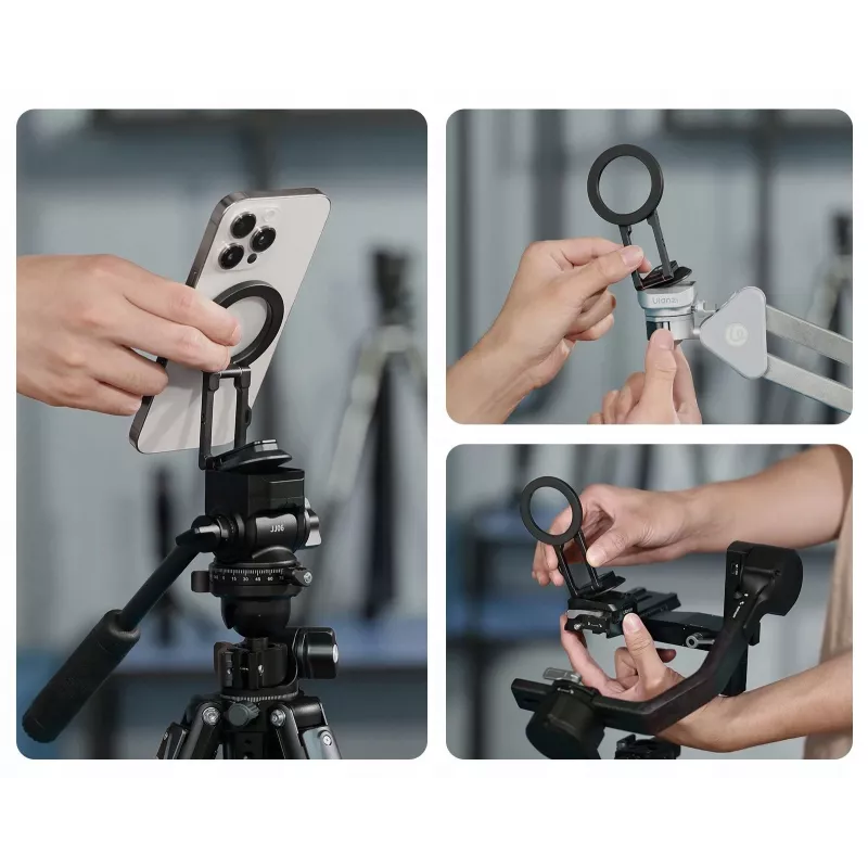 Ulanzi MA50 magneettinen puhelinteline älypuhelimelle - musta