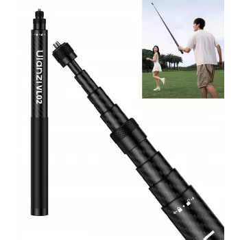 Ulanzi VL02 hiilikuituselfietikku / monopod 2,7 m puhelintelineellä ja GoPro-sovittimella