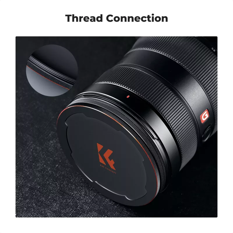 K&F Concept M-Cap magneettinen objektiivinsuoja 82 mm musta