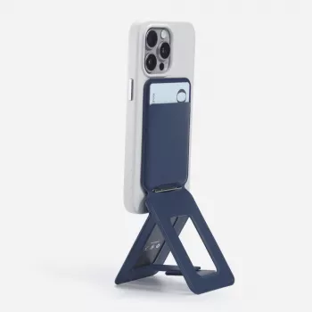 Moft Movas Snap Tripod MagSafe magneettinen lompakko ja puhelinteline - laivastonsininen