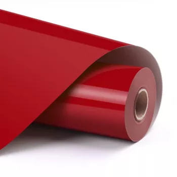 LOKLIK Basic Heat Transfer Vinyl - punainen - 30,5 x 180 cm (12 tuumaa x 6 jalkaa)