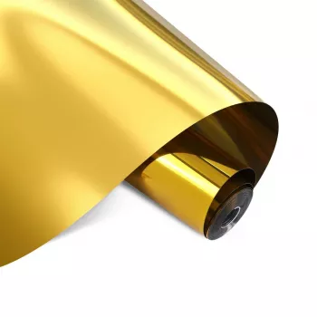 LOKLIK Permanent Adhesive Vinyl Film Mirror-Metallic Gold 30,5 x 180 cm