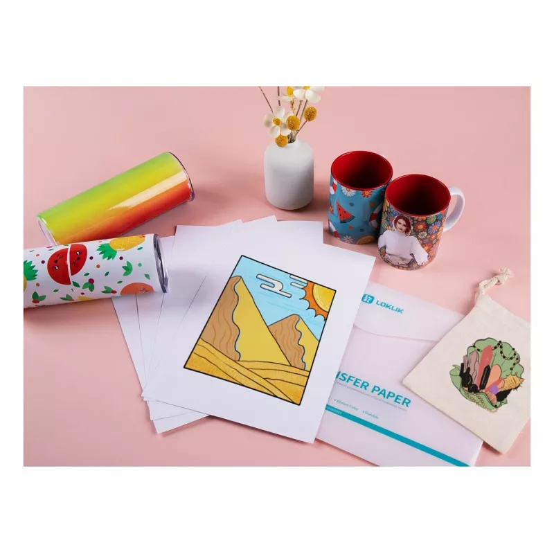 LOKLIK Europe Transfer Paper Sheets - Dark - 8 kpl:n pakkaus