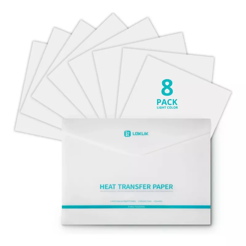 LOKLIK Europe Transfer Paper Sheets - Light - 8 kpl:n pakkaus