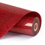 LOKLIK glitter-lämmönsiirtovinyyli - Red - 30,5 x 90 cm (SG-HTV-1573-US-L-B2B)
