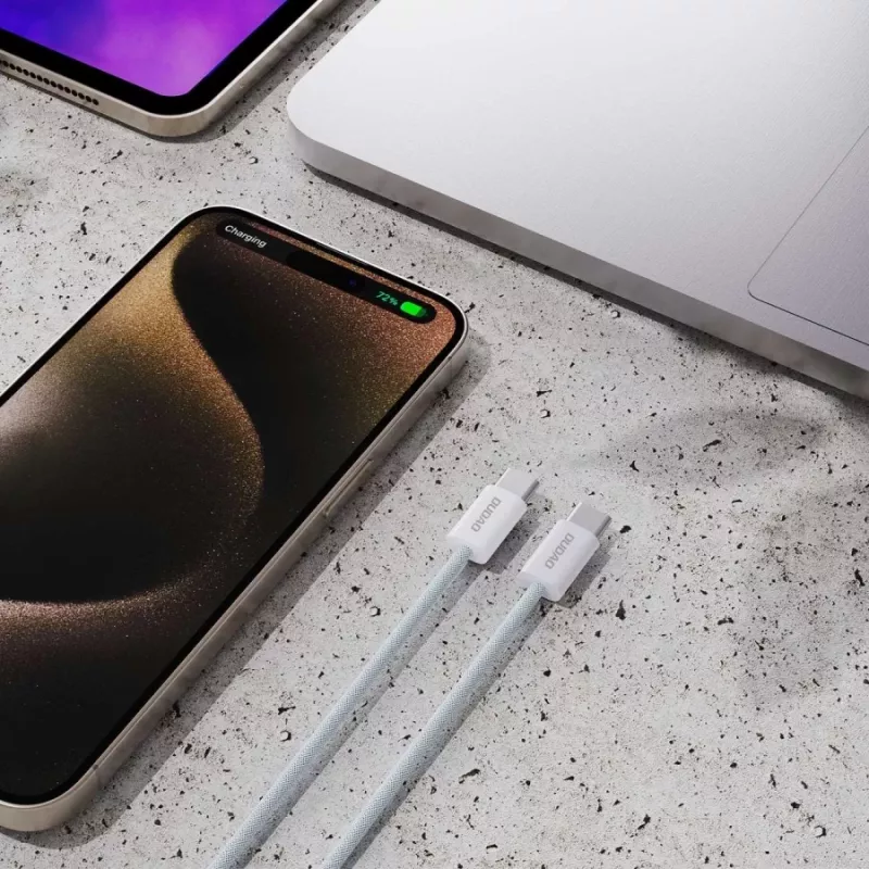 Dudao L6C USB-C - USB-C 60W PD 1m valkoinen