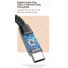 Dudao L13C+ 2-in-1 USB-C - USB-C -adapteri äänellä ja latauksella