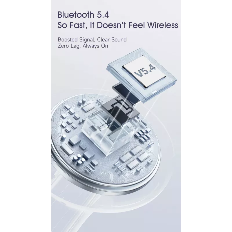 Dudao U21 TWS ANC ENC Bluetooth 5.3 langattomat nappikuulokkeet - valkoinen
