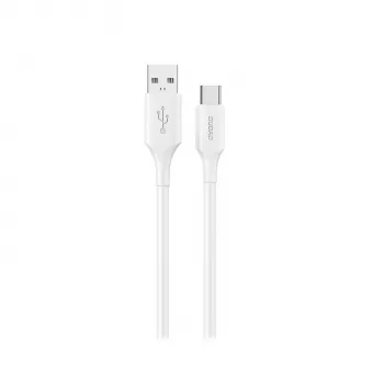 Dudao L2S USB-A–USB-C 30W 2m valkoinen lataus- ja datakaapeli