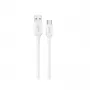 Dudao L2S USB-A–USB-C 30W 2m valkoinen lataus- ja datakaapeli