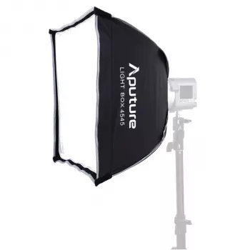 Amaran Light Box 45x45 – neliömäinen softbox Bowens-kiinnikkeellä, kaksoisdiffuusio, kangashila, kantolaukku