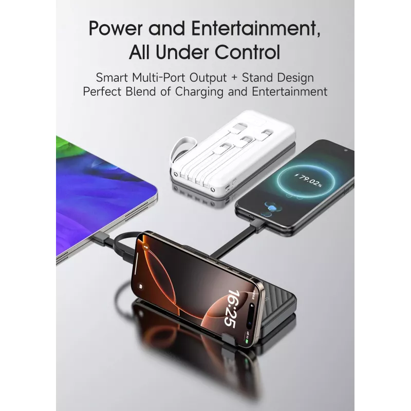 Dudao K11 Pro 20000 mAh power bank musta