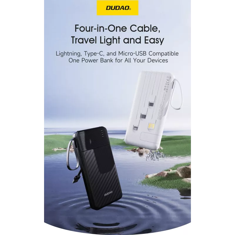 Dudao K11 Pro 20000 mAh power bank musta