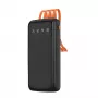 Dudao K6Pro yleispower bank 10000mAh USB-, USB-C- ja Lightning-kaapelilla musta (K6Pro-black)