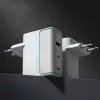 CUKTECH AD1003EU 100W GaN -seinälaturi 2x USB-C + USB-A kaapelilla - valkoinen