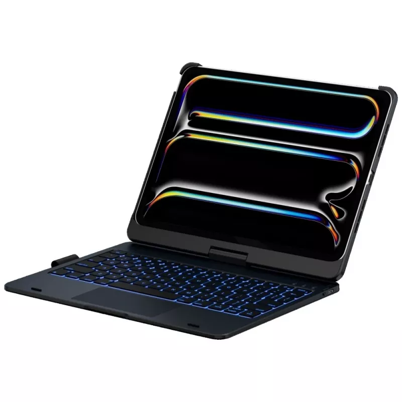 Typecase Flexbook Touch näppäimistökotelo iPad Pro 11 2024/2025, musta