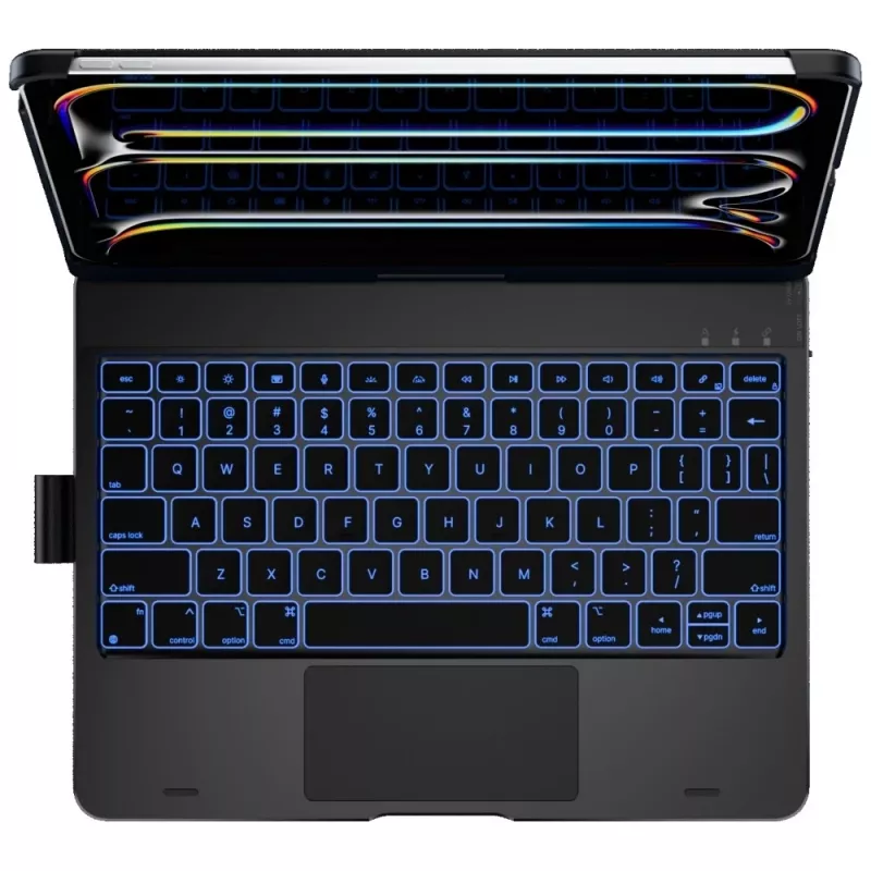 Typecase Flexbook Touch näppäimistökotelo iPad Pro 11 2024/2025, musta