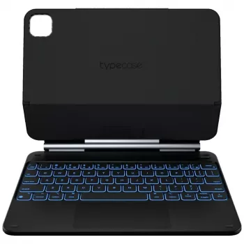Typecase Edge näppäimistökotelo iPad Air 11 M2 2024 / M3 2025 / M4 2026, hiilikuitu, musta