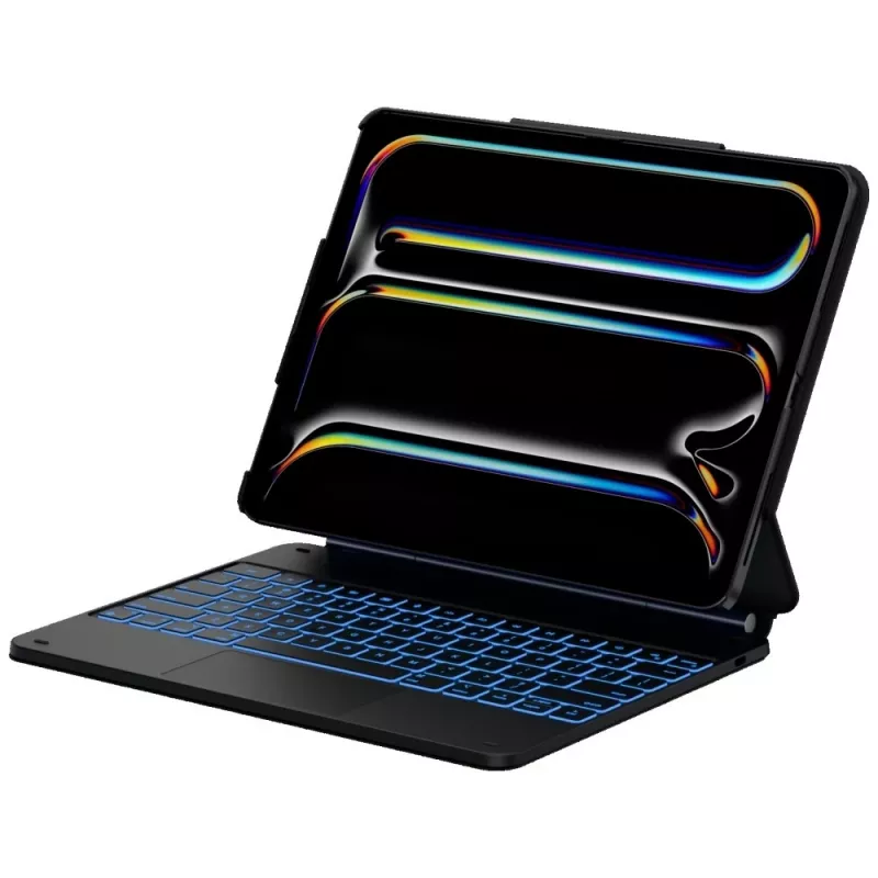 Typecase Edge + näppäimistökotelo iPad Air 13 M2 2024 / M3 2025 / M4 2026, musta
