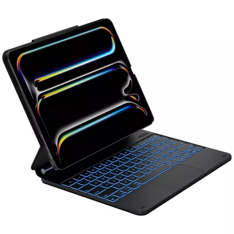 Typecase Edge + näppäimistökotelo iPad Air 13 M2 2024 / M3 2025 / M4 2026, musta